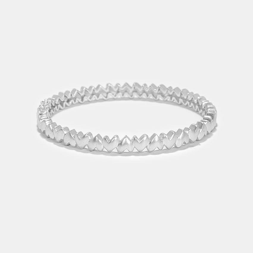 You and Your Happy Squeals Heart Bracelet in 925 Silver