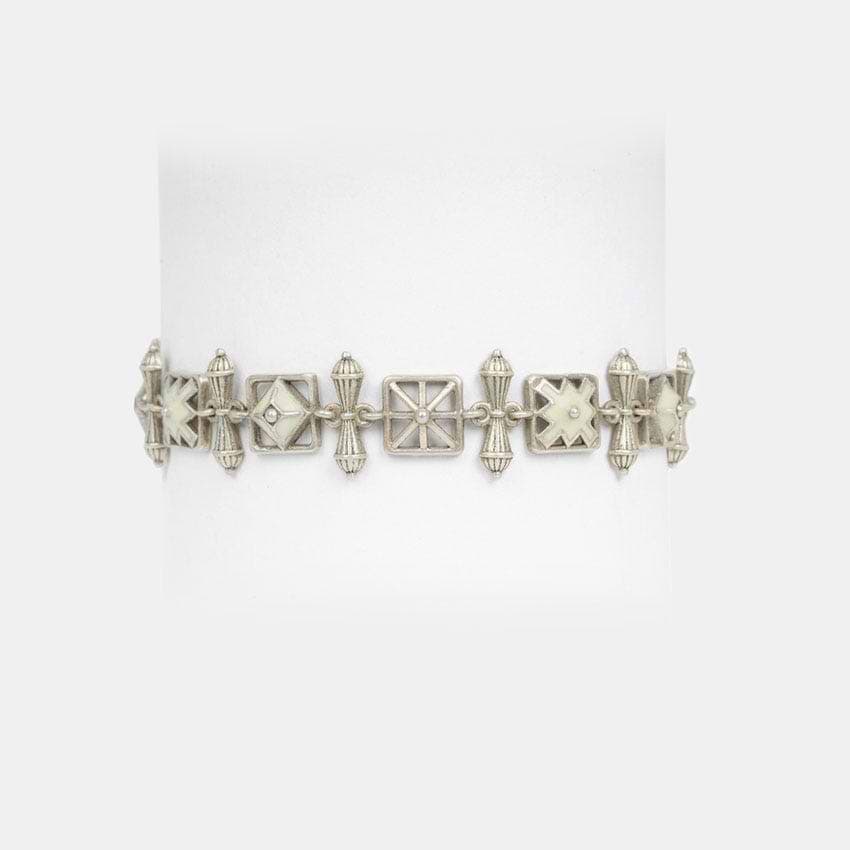 Chaukhdi Bracelet in Oxidised 925 Silver