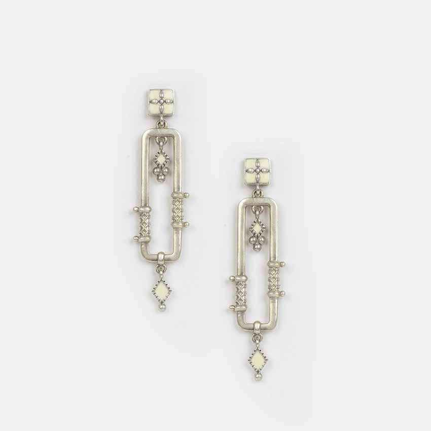 Jyamitiya Earrings in Oxidised 925 Silver