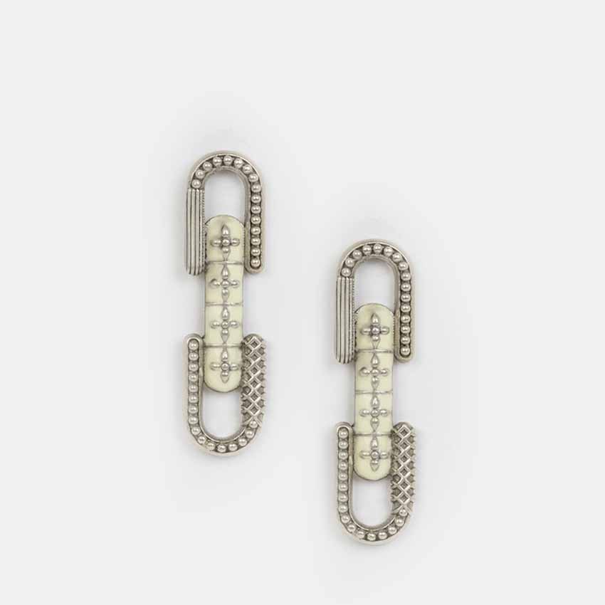 Kumbha Earrings in Oxidised 925 Silver