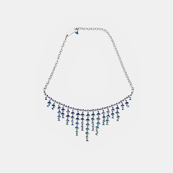 Oxidised Owning My Weird Humour Choker in 925 Silver