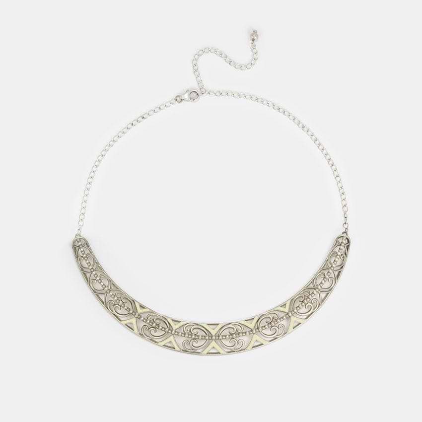 Mandala Necklace in Oxidised 925 Silver