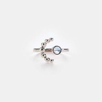 A Shooting Star Ring in 925 Silver