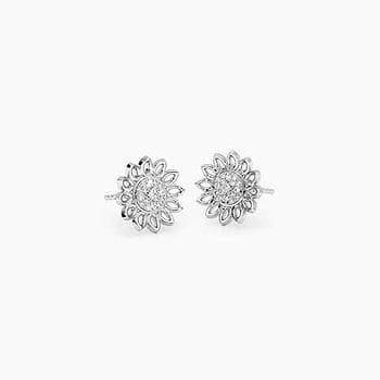 Unity 925 Silver Diamond Stud Earrings