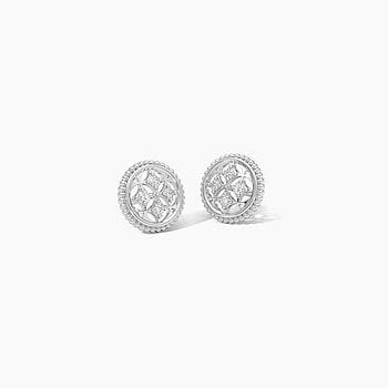 Capable 925 Silver Diamond Earrings