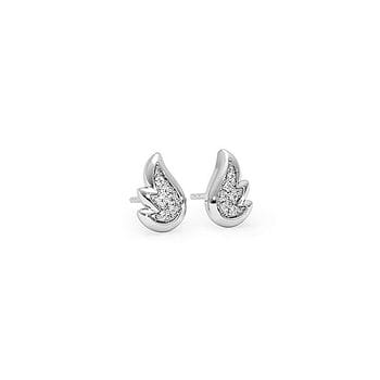 Evolve 925 Silver Diamond Stud Earrings