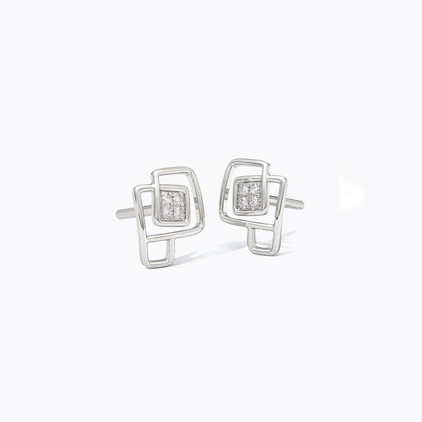Dew 925 Silver Diamond Earrings