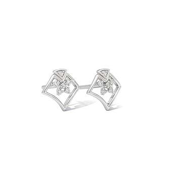 Infinite 925 Silver Diamond Earrings