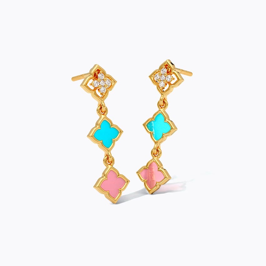 Unshackled 925 Silver Gold-Plated Earrings