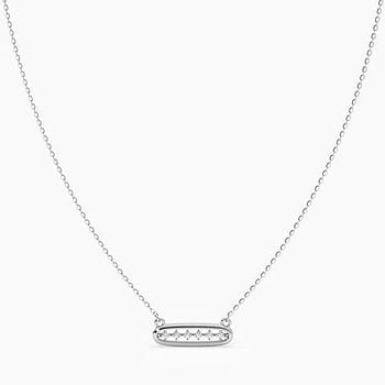 Zenith 925 Silver Diamond Necklace