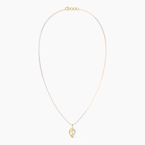 Aspire Gold Plated 925 Silver Diamond Necklace