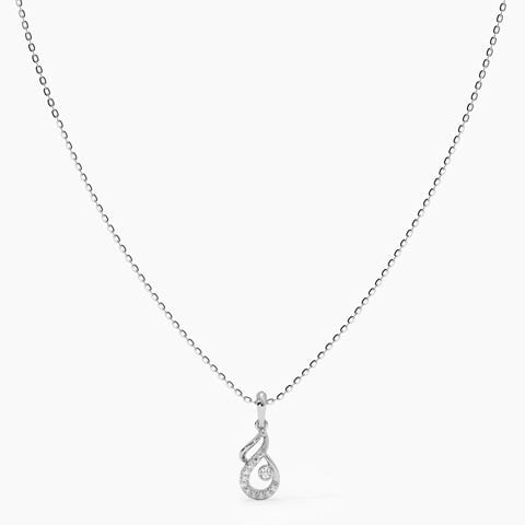 Rise 925 Silver Diamond Necklace