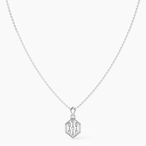 Trust 925 Silver Diamond Necklace