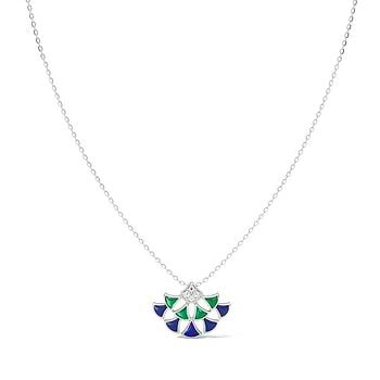 Regal 925 Silver Diamond Necklace