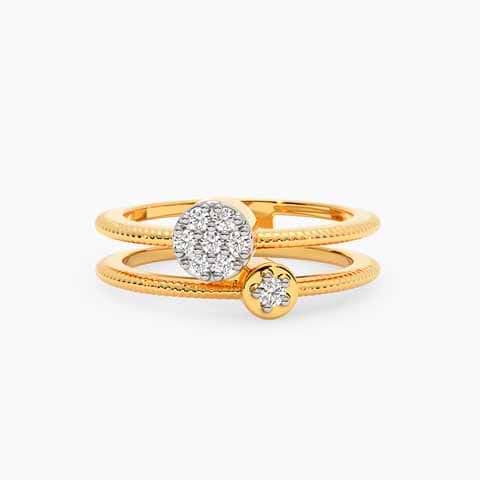 Beyond Gold Plated 925 Silver Diamond Ring