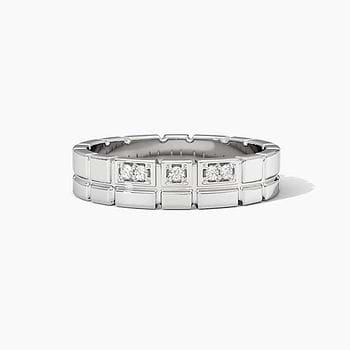 Aura 925 Silver Diamond Men's Ring