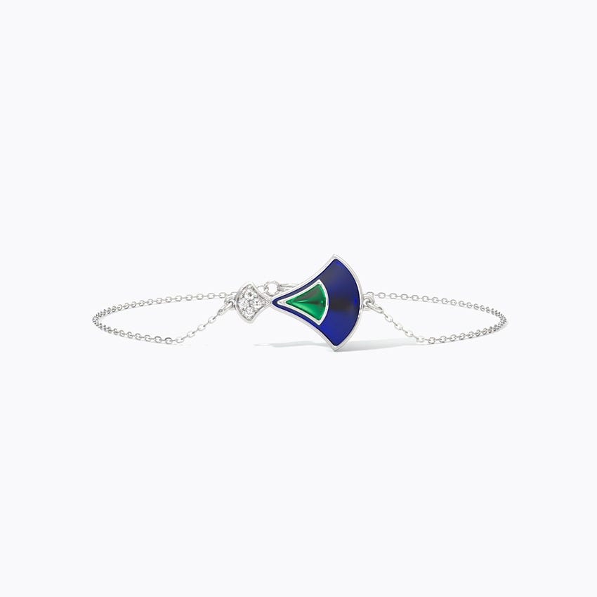 Noble 925 Silver Diamond Bracelet