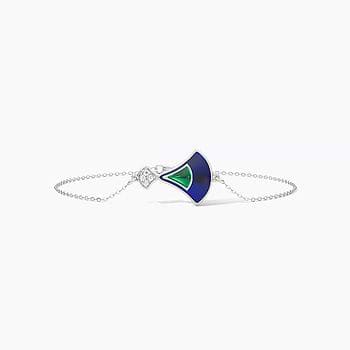 Noble 925 Silver Diamond Bracelet
