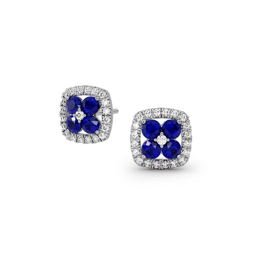 Sapphire Quartet's Glow Gemstone Stud Earrings