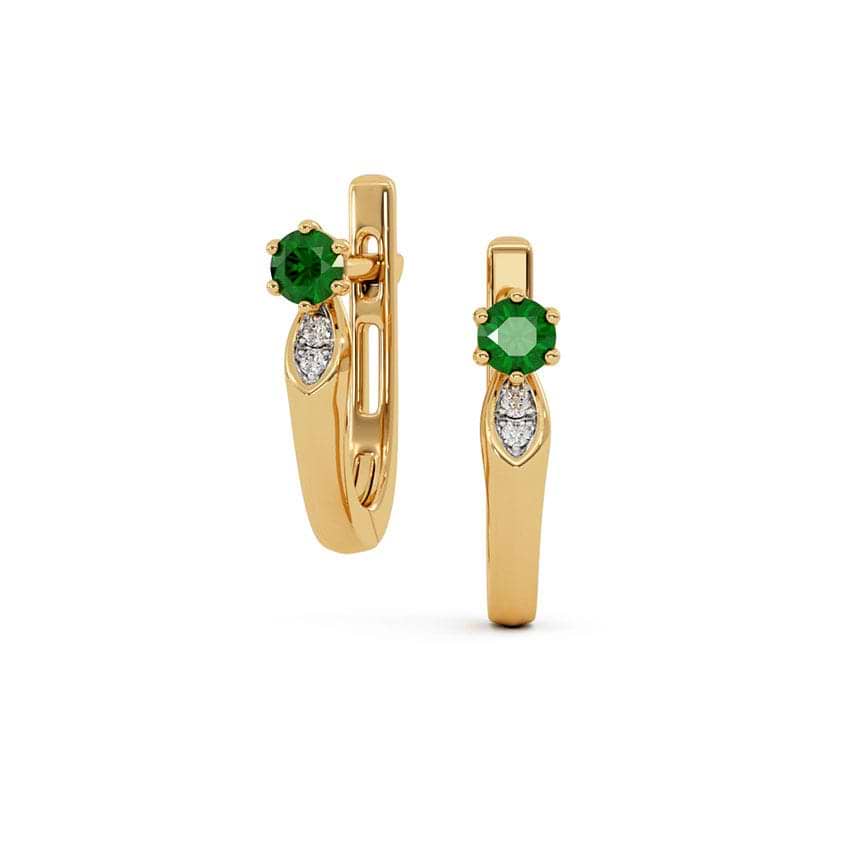 Soft Meadow Gemstone Hoop Earrings