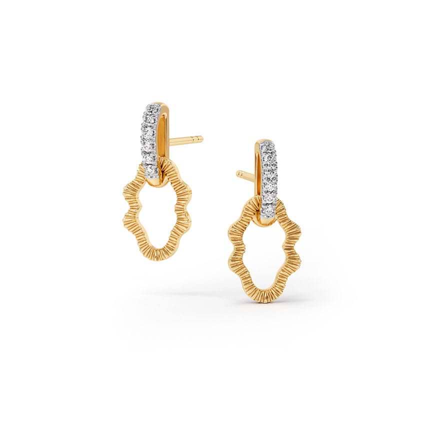 Blossom Glow Diamond Stud Earrings