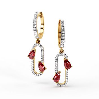 Grette Gemstone Drop Earrings