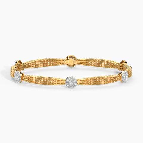 Mesh Cluster Diamond Bangle