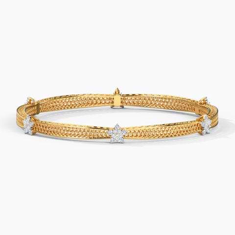 Blossom Mesh Diamond Bangle
