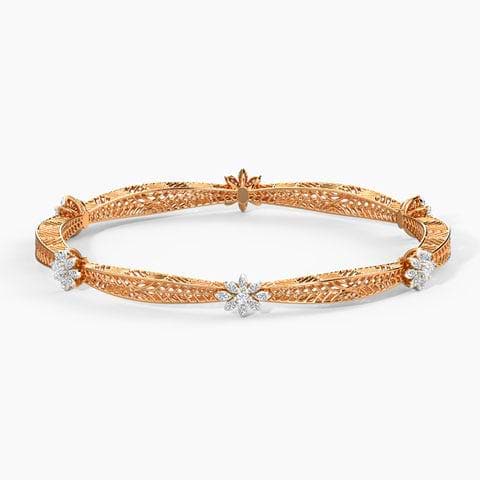 Daisy Mesh Diamond Bangle