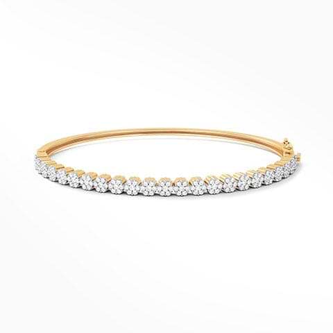 Elegant Cluster Diamond Bracelet