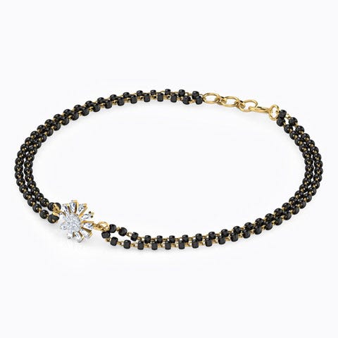 Aarushi Diamond Mangalsutra Bracelet