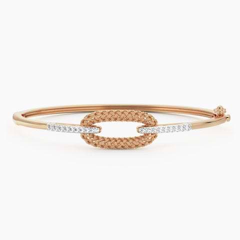 Edgy Twill Diamond Bracelet