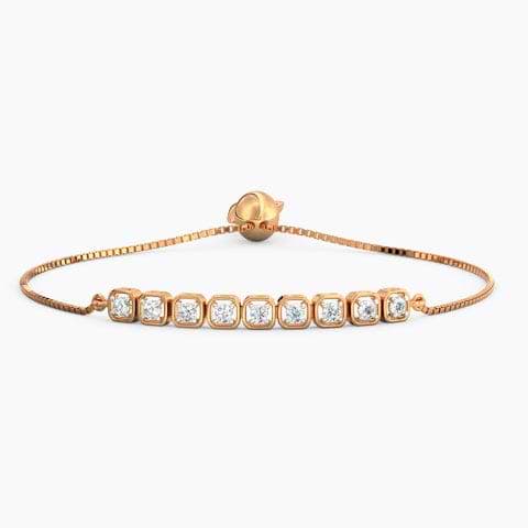 Quad Diamond Adjustable Bracelet