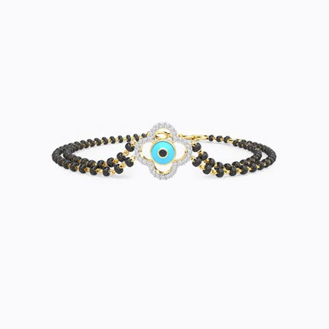 Leena Evil Eye Diamond Mangalsutra Bracelet