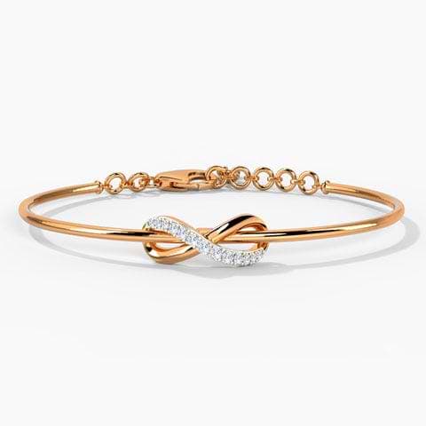 Twisted Infinity Diamond Bracelet