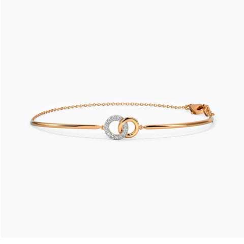Duo Interlinked Diamond Bracelet