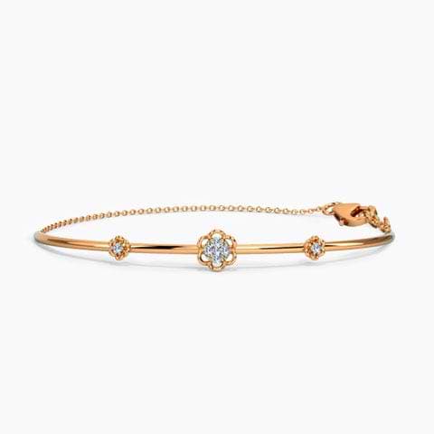 Delicate Floral Diamond Bracelet