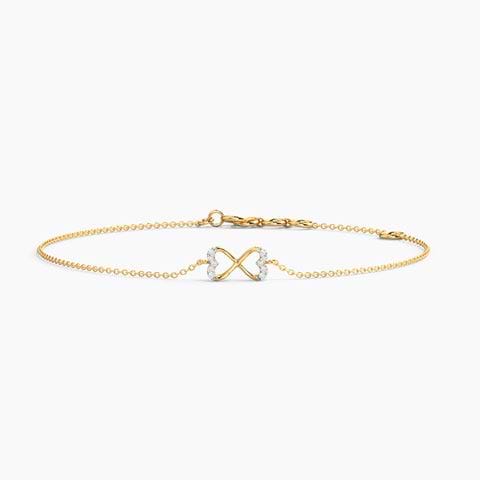 Twain Heart Diamond Bracelet