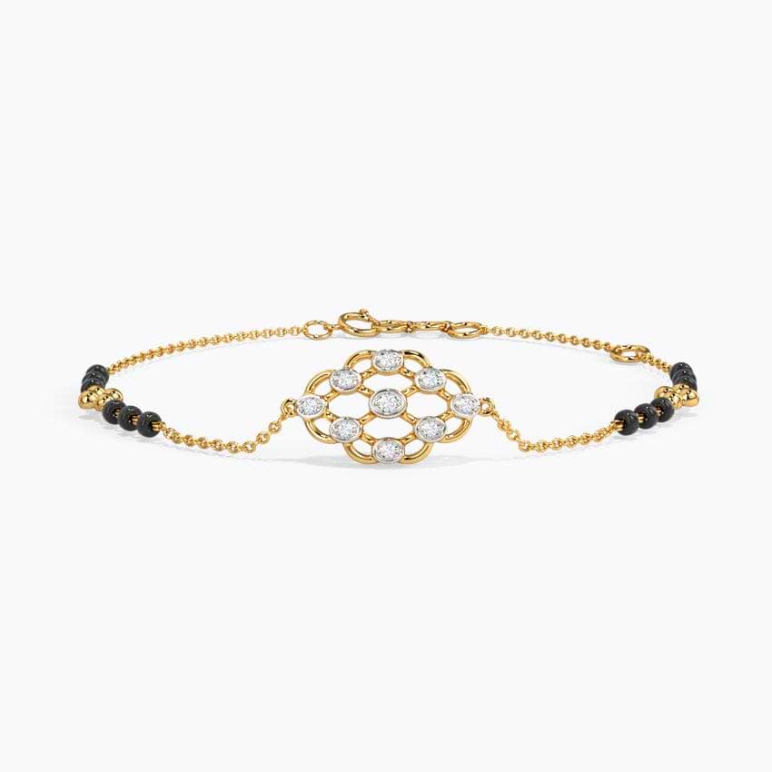 Amodini Diamond Mangalsutra Bracelet