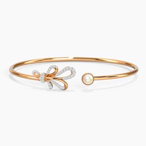 Ribbon Knot Pearl Bracelet