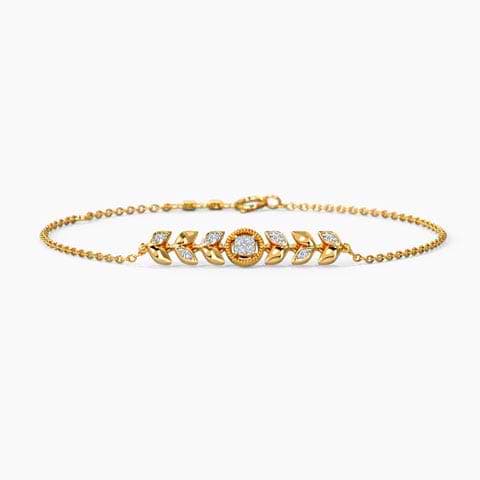 Wondrous Leafy Diamond Bracelet