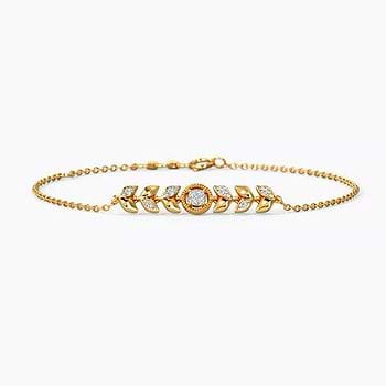 Wondrous Leafy Diamond Bracelet