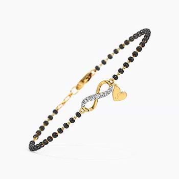 Eternal Infinity  Personalised Diamond Mangalsutra Bracelet