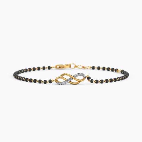 Arden Infinity Diamond Mangalsutra Bracelet