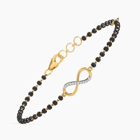 Obi Infinity Diamond Mangalsutra Bracelet