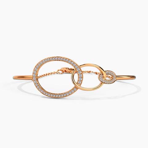 Twinkling Twine Diamond Tube Bracelet