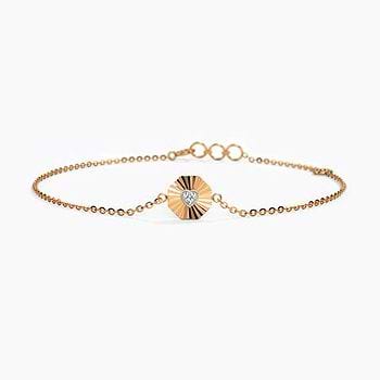 Starburst Heart Diamond Bracelet