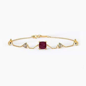 Shiny Gemstone Adjustable Bracelet