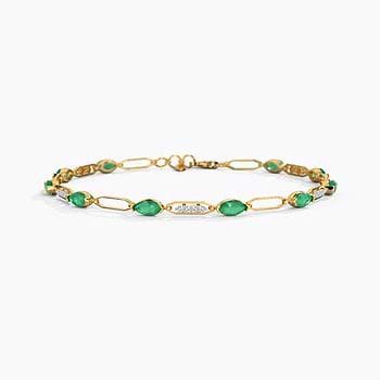 Dazzling Dawn Gemstone Chain Bracelet