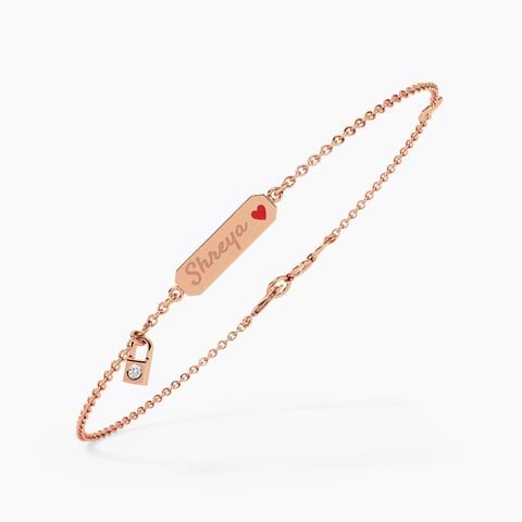 Snappy Personalised Diamond Bracelet 